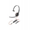 Poly Blackwire 3215 náhlavní souprava, 3.5 mm jack + USB-C/A adaptér, mono (8X227AA)