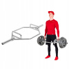 inSportline Šesťhranná olympijská hriadeľ Dedlif 140 cm/50 mm, 20 kg, do 200 kg, bez objímok