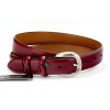 Opasok - AM kožený červený pás - dámsky produkt (Dámsky kožený pás 3cm - Classic - Burgundsko B)