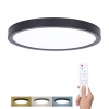 Solight LED stropné osvetlenie s diaľkovým ovládačom ESTELA Ø50cm, čierne [WO8020]