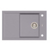 Alveus FORMIC 30 kuchynský granitový drez so sifónom 76x50 - G-04 Steel 1108030