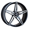Alu disk CARMANI 15 Oskar 6.5x16, 5x114.3, 66.1, ET40 black polish