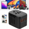 UNIVERZÁLNY CESTOVNÝ ADAPTÉR DO VIAC AKO 150 KRAJÍN SO 4 USB portami QC18W+PD20W