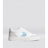 VALLELY White Leather Vintage White Suede Argentina Blue Logo Sneaker