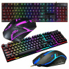 Herná klávesnica s LED podsvietením + herná myš - set