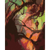 ZUTY Maľovanie podľa čísel FANTASY STROMY V LESE Rámovanie vypnuté plátno na rám Rozmer 80x100 cm
