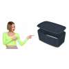 Úložný box Leitz Cosy 318 x 128 x 191 mm, sivý