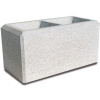 Häusler BAUMER plotové tvárnice 50x20x25 cm Farba: Biela, Model: Základná