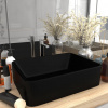 zahrada-XL Luxusné umývadlo matné čierne 41x30x12 cm keramické 147052
