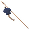 Hračka Magic Cat Natural Fun šidítko medúza s rolničkou a šantou kočičí modrá 40 cm