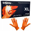 Nitrilové ochranné rukavice oranžové GRIPZZLY XL - 50ks