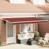zahrada-XL Zatemniteľná markíza Pestrý pruh 350x200 cm látka 3329662