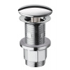 Silfra Umyvadlová výpust 5/4“, neuzavíratelná, velká zátka, 10-80mm, chrom