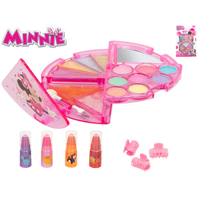 Minnie sada krásy očnej tiene+lesky na pery+škripke+zrkadlo 22ks v krabičke