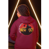 GG-God.sk Mikina Witch King Dámska Farba: Bordová (Wine), Veľkosť: XXXL, Grafika: Vzadu (Back)