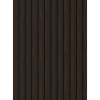 Mexen Lam-F, akustické stenové lamely 275 × 30 cm, plstený podklad 8 mm, technická dyha, eben hnedý, S105-275307-3015-022