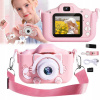 DIGITÁLNY FOTOAPARÁT PRE DETI Fotografický RÔŽOVÝ MAČIATKO + 32GB KARTA
