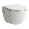 Laufen Pro ZÁVESNÉ WC S DOSKOU SLIM, SKLÁPANÍM SOFTCLOSE, rimless biele H8669540000001