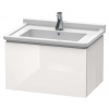 Duravit L-Cube Umývadlová skrinka 41x67x47 cm, 1 zásuvka, lesklá biela LC616402222