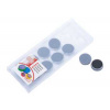 Magnety ARTA priemer 25mm, šedé (10ks v balení)