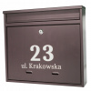 POŠTOVNÁ SCHRÁNKA NA LISTY OCELOVÁ, FARBA HNEDÁ (POŠTOVNÁ SCHRÁNKA NA LISTY OCELOVÁ, FARBA HNEDÁ)