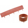 Záhradný obrubník plast 100 cm x 17 cm oranžový