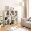zahrada-XL Knižnica, biela a dub sonoma 97,5x29,5x100 cm, kompozitné drevo 800176