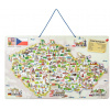 Didaktická hračka Woody Magnetická mapa SR s obrázkami a spoločenská hra, 3 v 1 (8591864912308)