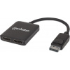 Manhattan 2-port AV DisplayPort splitter 1x2 s MST hub 4K@30Hz 207768