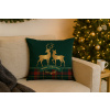 Dekoračná vianočná obliečka na vankúš - jeleň 030