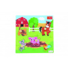 Trefl Vkladačka/Puzzle doskové obrysové zvieratká farma 22x22 cm