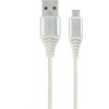 Gembird CC-USB2B-AMmBM-1M-BW2 USB 2.0 AM na MicroUSB (AM/BM), 1m, bílo-stříbrný