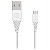 Swissten Datový Kabel Usb / Micro Usb 1,5 M Bílý (6,5Mm) (71504300)