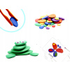 Montessori Kreatívne kamienky farebné puzzle