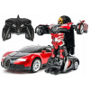 Auto robot 2 v 1 na diaľkové ovládanie svetlo+zvuk