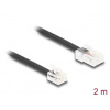 Delock Telefonní kabel RJ45, ze zástrčky na zástrčku RJ11, černý, 2 m
