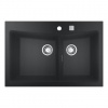 Grohe Drezy - Kompozitný drez K700 s odtokom, 84x56 cm, granitová čierna 31657AP0