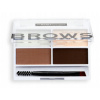 Revolution Relove Colour Cult paleta pre líčenie obočia Medium 3,2 g