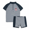 Detské plavky - Playshoes Dva kusové oblečenie. 110 biela, námornícka modrá (X9C017 Playshoes plaviek set 110/116)