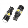 LED auto žiarovka T10 COB 4 X SMD 5050 3W, studená biela