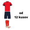 Roly Futbalová sada pre mužstvo Boca ( dres + šortky + štucne ), červená / tmavomodrá, od 12 kusov počet ks v sade: 17 hráčskych setov