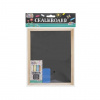 Chalkboard Set 20×16 cm with 4 Coloured Chalks & Eraser