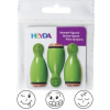 HEYDA Pečiatky Smiles 3 ks zelené