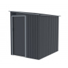 Plechový domček LANITPLAST WANDHAUS 56 ANTRACIT LG4362 - 0,61m - jednokrídlové posuvné - m - pultová (plochá) - nie - ks - LANIT PLAST - ks - kovové domčeky - pozinkovaný plech 0,22 - 0,35mm - pozinko