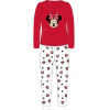 Teplé dievčenské pyžamo Minnie Mouse - 92-98 / biela/červená