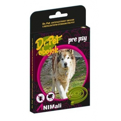 Animall Professional Care Obojok Dr.Pet pre psy 75 cm antiparazitárny s repelentným účinkom hnedá