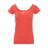 PAYPER FLORIDA 0001280041 / Dámske tričko s hranatým výstrihom - hot coral M