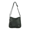 ZITA dámska crossbody koženková kabelka Tmavo zelená