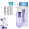 Filtračná fľaša Aqualogis Aqua&Go 0,5 l fialová