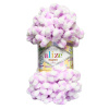 Alize Puffy Color 6458 Svetlo fialová, biela